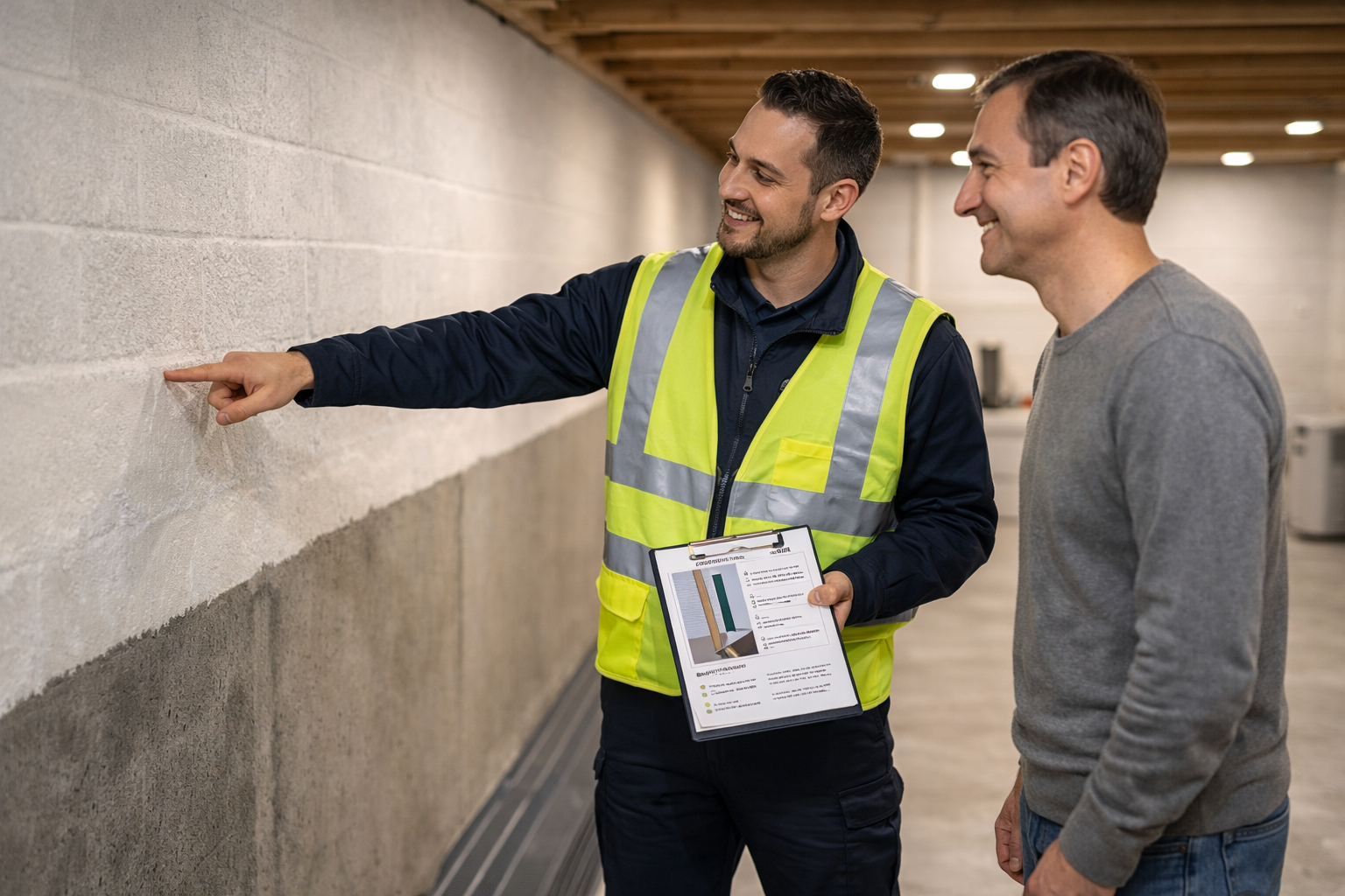 Professional basement waterproofing service
